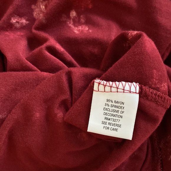 A Glow Maternity faux wrap midi floral dress high low hem - Picture 7 of 7